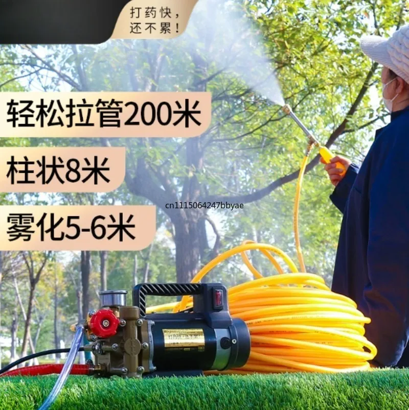 Agricultural High Pressure Double‑Cylinder Piston Pump 12V‑24V‑48V‑60V‑220V Electric Sprayer For Watering Irrigation Car Wash