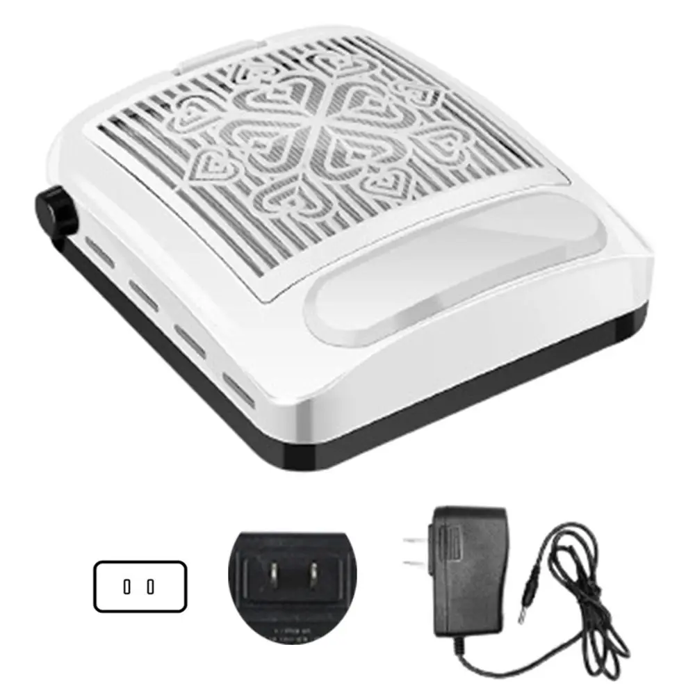 Colector de polvo de uñas de 100W, potente Extractor de succión de 4500RPM, herramientas de máquina de manicura, pantalla de filtro extraíble de poco ruido