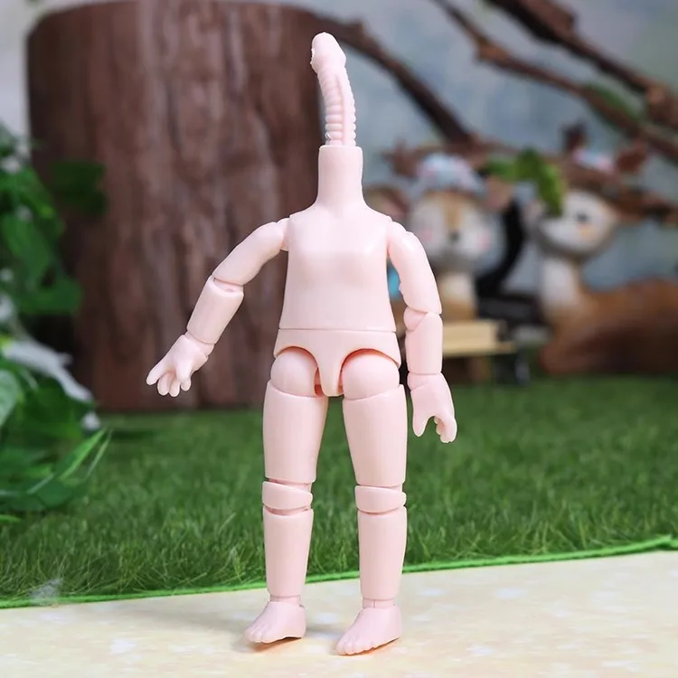 1/12 BJD poupée nue jouet accessoires peau blanche/articulaires mobile poupée nue amovible cgc tête d'argile 11cm poupée corps nu