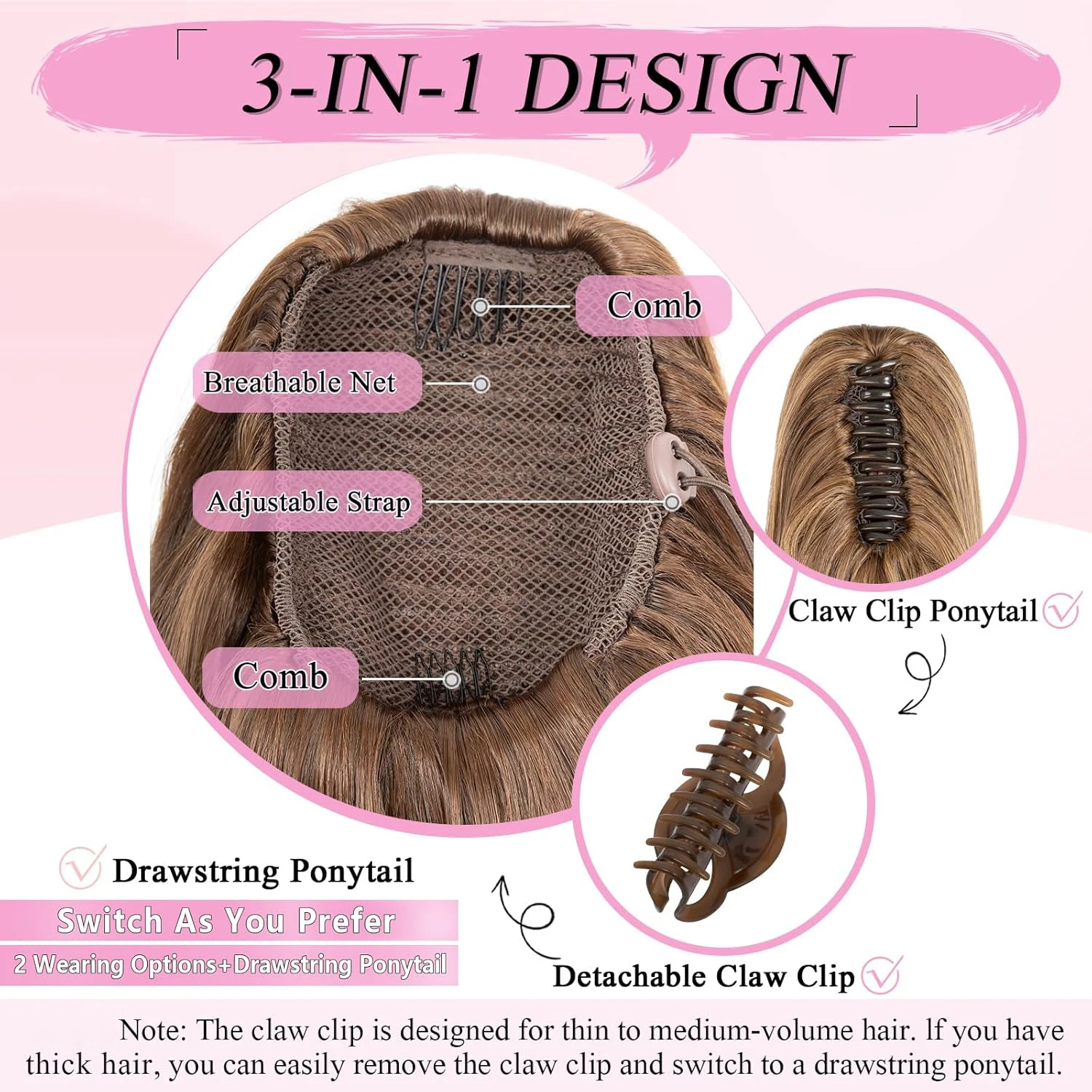 Thumbnail 4 - #72 Latest Synthetic Drawstring Ponytails Offers