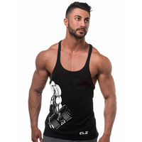 Summer European Large Size Suspenders Wide Shoulder Straps Muscle Guys Gym Clothing Cotton Vest Sleeveless Shirt Sports Singlets
