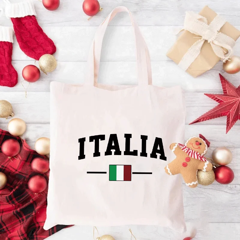 ITALIA Simple Fashion Casual Daily Unisex Large Capacity Versatile Commuter Tote Bag