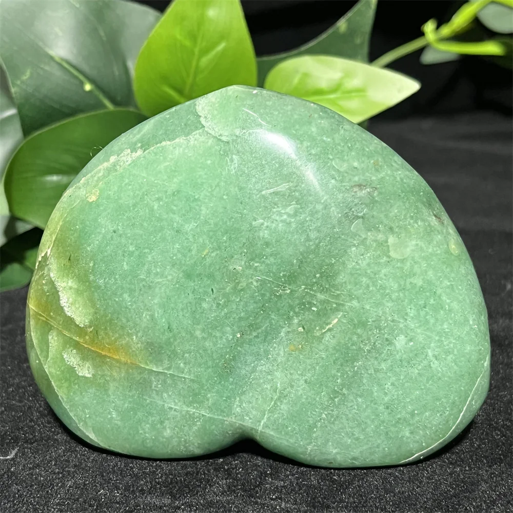 Aventurine Stone Amazonite Natural Crystal Green Heart Stone Spiritual Quartz Carving Gemstone Geode Mineral Samples