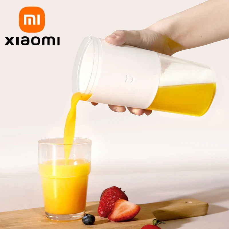 

Портативный мини-блендер XIAOMI MIJIA, электрическая соковыжималка для фруктов, соковыжималка для апельсинов, Кухонный комбайн, домашняя соковыжималка