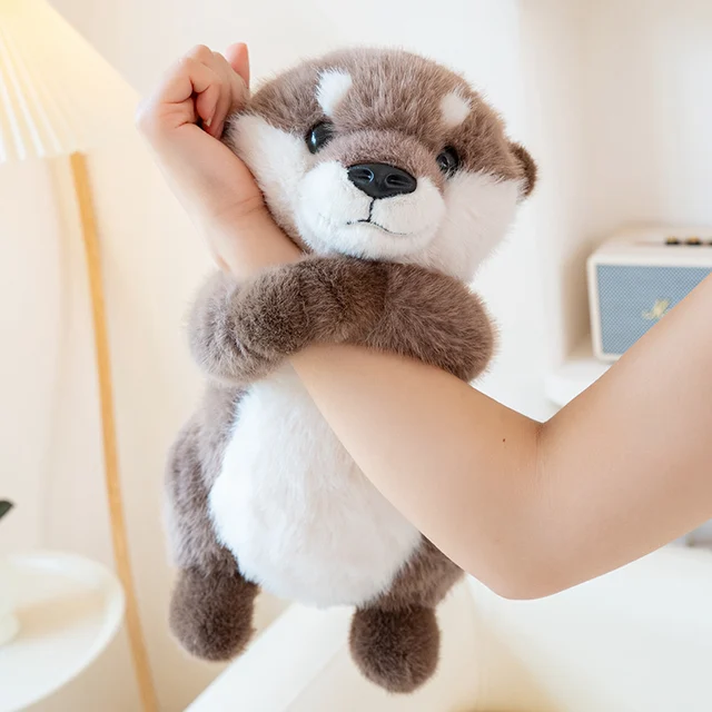 25/30cm Cartoon Otter Plush Toy Cute Stuffed Animals Fluffy Otters Plushies Doll Anime Kawaii Soft Kids Babys Accompany Toys 3