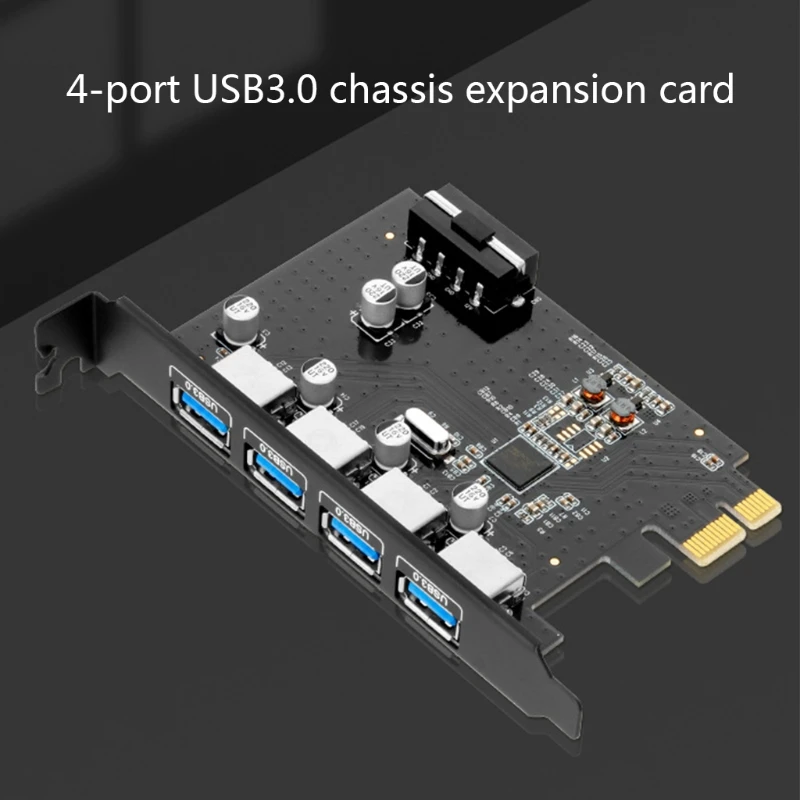 Catu Daya 4PIN Kartu Ekspansi USB PCIE USB3.0 Berfungsi dengan Ponsel Pintar