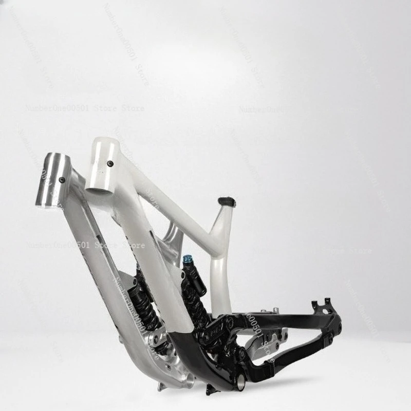 Aluminum Full Suspension Frame 4 Bar Linkage DH Enduro MTB Bike Frame Internal Cable Routing Mechanical Hydraulic Disc Brake