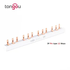 PIN TIPO Garfo Tipo Barramento De Cobre para Caixa De Distribuição Disjuntor MCB 63A Conexão De Barramento Do Conector 6 principais vendas terminais eletricos garfo - №2