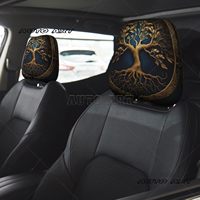 Tree of Life Art 2 PCS Car Headrest Cover Universal Car Headrest Protector Soft Breathable Fit Most Cars Sedan  Van Vehicles