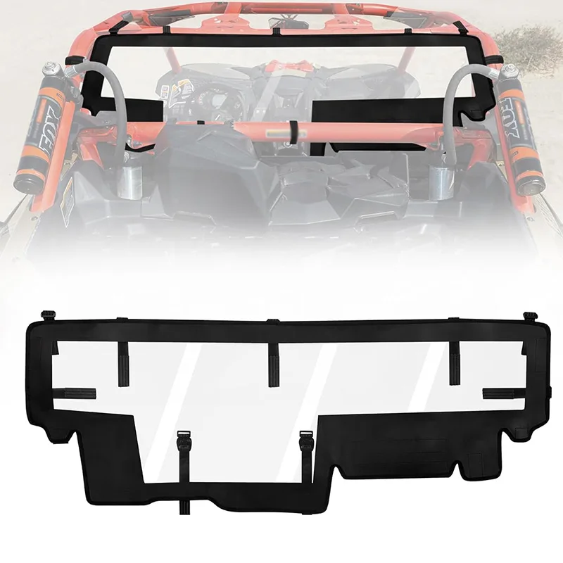 

UTV Soft Rear Windshield for Can Am Maverick X3 Rear Wind Cover Easy Install For Can-Am X3 & X3 Max XRS XDS Turbo RR