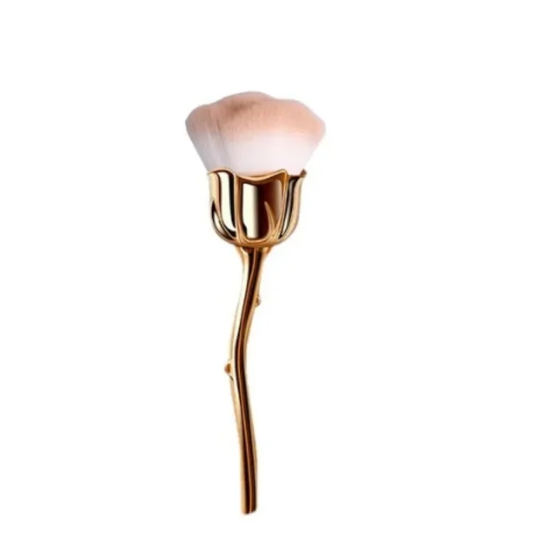 Manicura en forma de rosa con cepillo para uñas, cepillo artístico, accesorios para uñas, herramienta Popular, maquillaje redondo, pulido, cepillo de eliminación de polvo