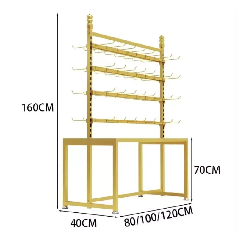 Jewelry Display Rack, Boutique Store Shelves, Decorative Items, Flow Table, Jewelry Headwear, Earring Chain Display Cabinet