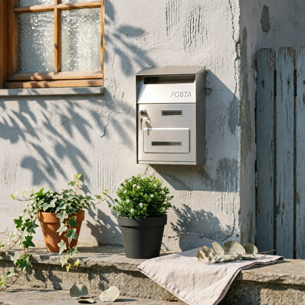 Wall-Mounted Mailbox with Lock Heavy Duty Wall-Mounted Mailbox Locking Letterbox Commercial-Grade Hardware Anti-Pry