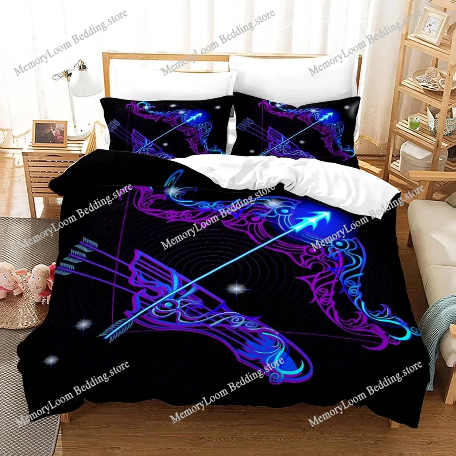 Constellation Chic Bedding Set Duvet Cover 3D Fashion Bedding Design King Queen Duvet Cover Double Bed Soft Cozy Set HomeTextile