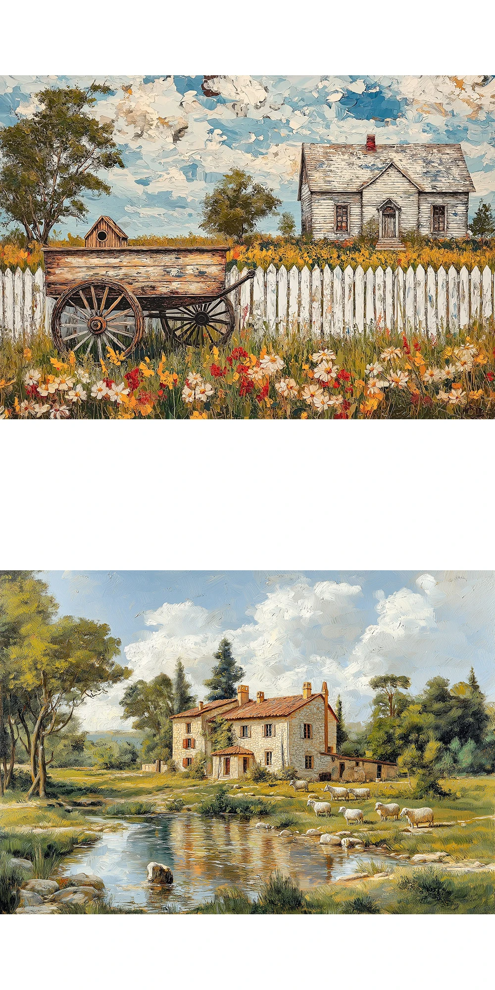 

Beautiful Landscape Countryside 2000 PCS Jigsaw Puzzles Challenging Family Activity Game for Gameroom Bedroom Decoration Gift