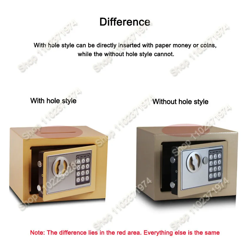 Electronic Digital Keypad Lock Safe Security Box for Home Office