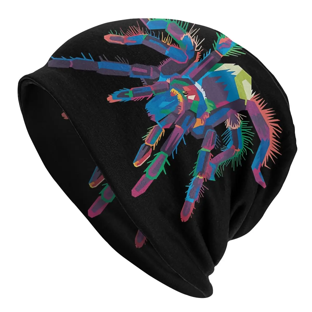 

Colourful Pop Art Style Tarantula Unisex Bonnet Winter Outdoor Double Layer Thin Hats For Men Women