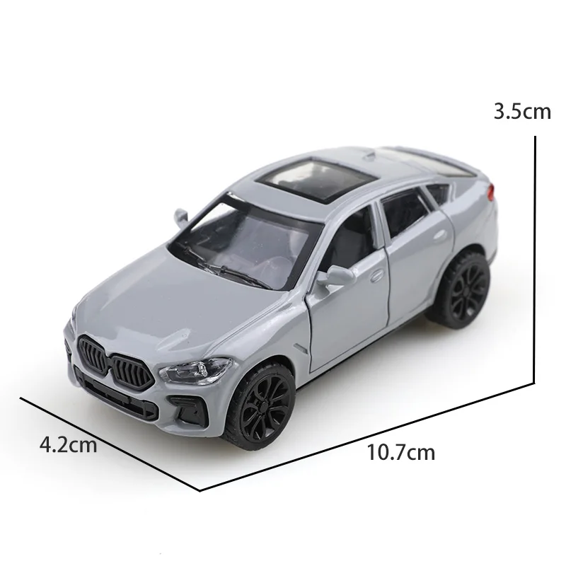 (Verpackt) 1/43 Maßstab Replik X7 SUV Kinderspielzeugauto, Druckguss-Metall, Jungenspielzeug, Taschen-Spielzeugauto mit Rückziehfunktion – Detail 9