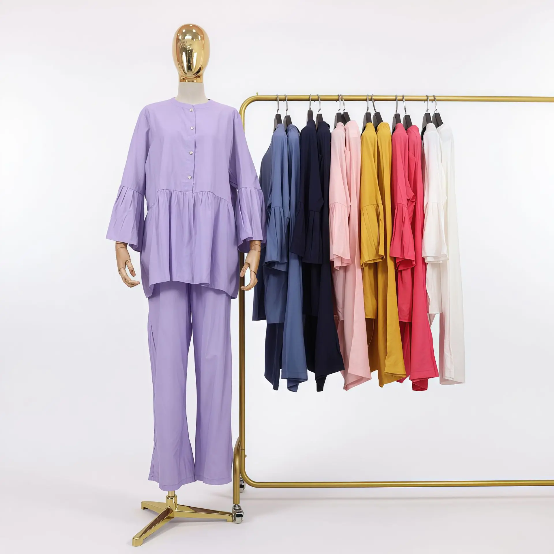 

2 Piece Set Africa Clothes 2025 African Dashiki New Dashiki Fashion Suit Long Sleeve Top And Trousers Party Big Size For Lady