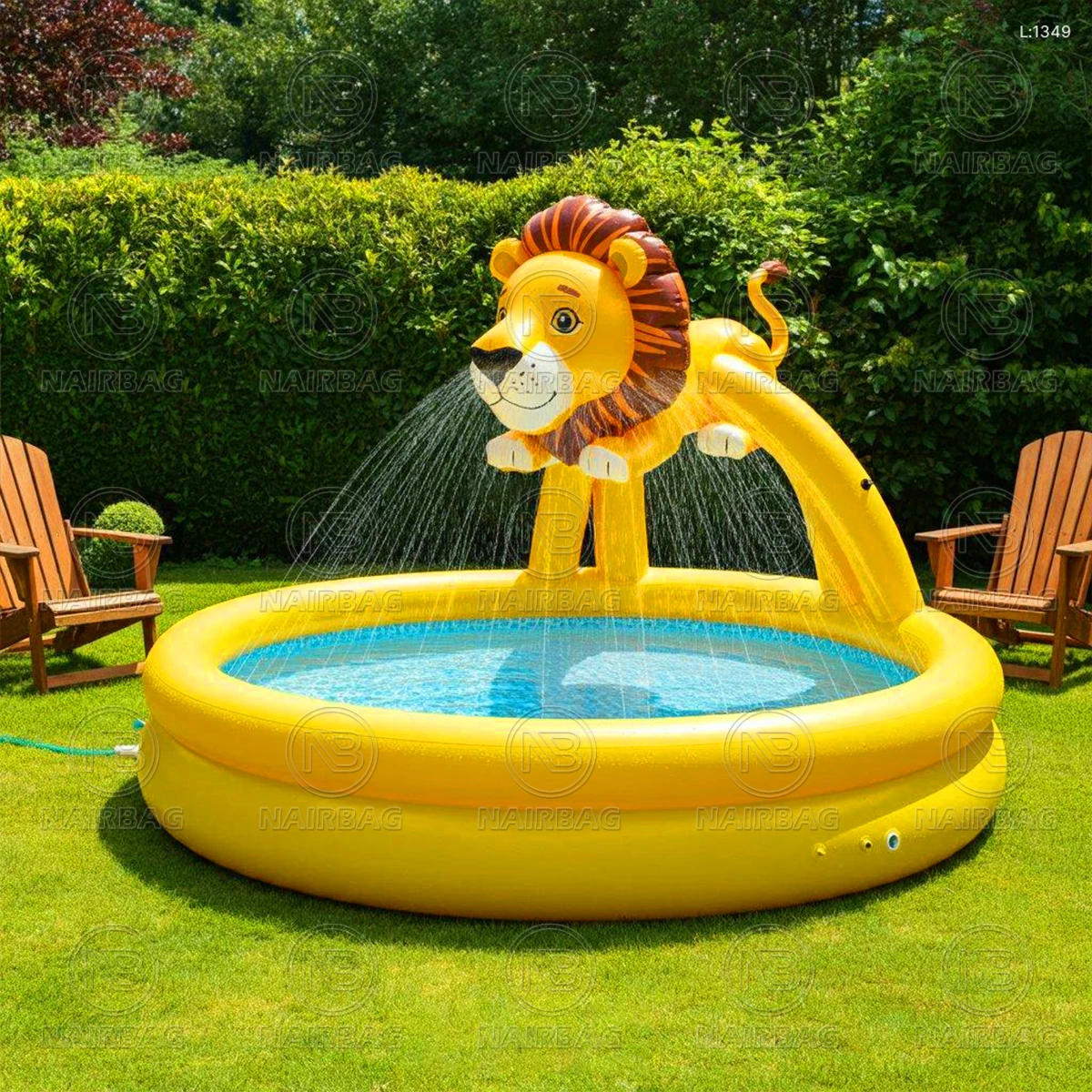 

Надувной бассейн для душа с животными, детский аквапарк, надувной бассейн с изображением тигра, льва, зебры, слона, жирафа, выдувной бассейн