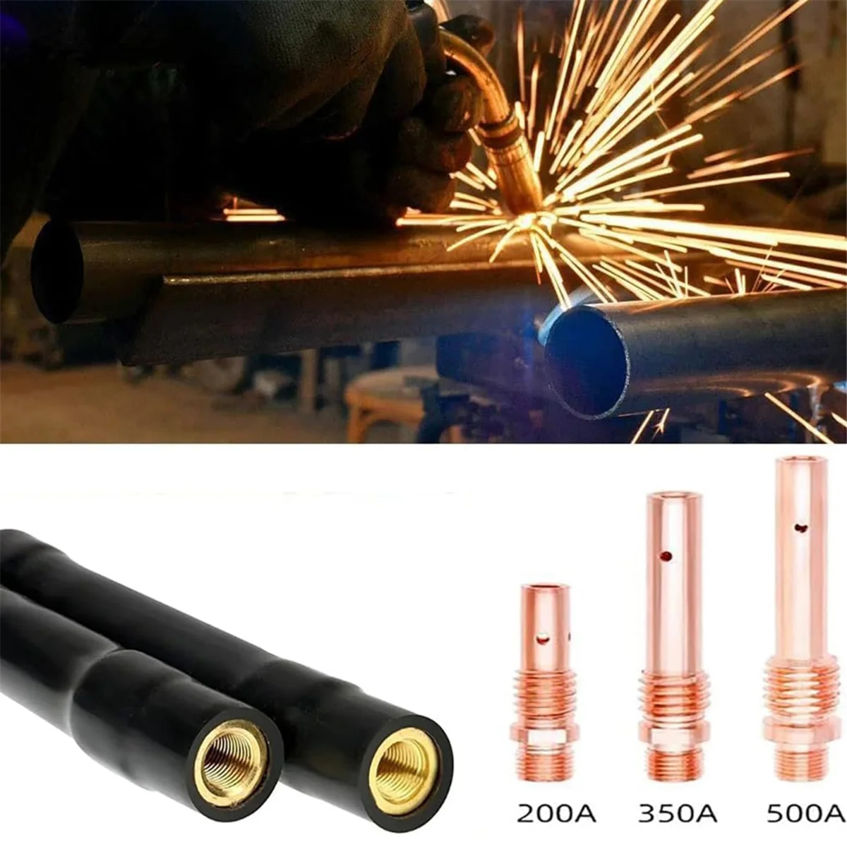 ESTR Schweißpistole, gerades Rohr, gerades Stab, gerades Rohr für Schweißpistolen, Schweißzubehör, 350 A