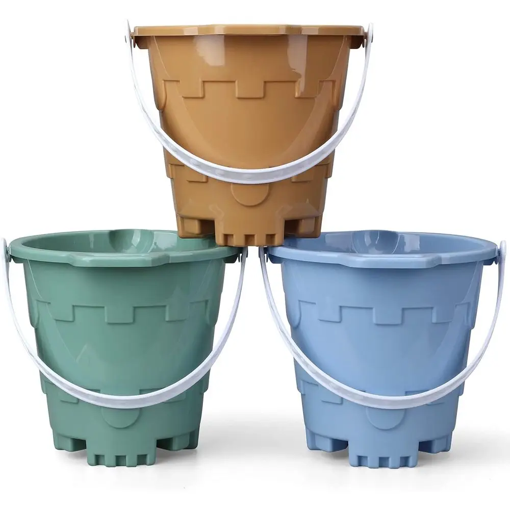 

Large Beach Sand Toys Set with Buckets and Accessories for Kids and Adults, Ideal for Building Castles and Sandbox Play, Durable