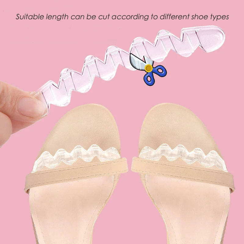 Silicone Non-slip Insoles Sandals Transparent Sticker High Heel Shoes Women Foot Self-adhesive Patch Cushion Forefoot Gel Pads
