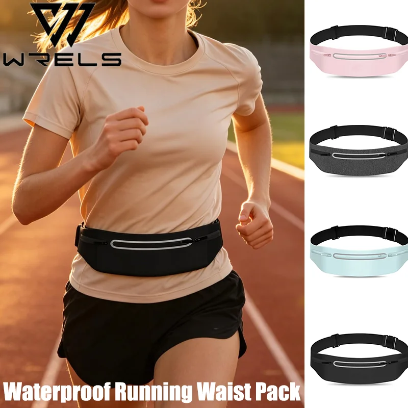 Waterproof Running Waist Pack Adjustable Belt Men Women Slim Running Bags Portable Outsides Jogging Gym Sports Cell Phone