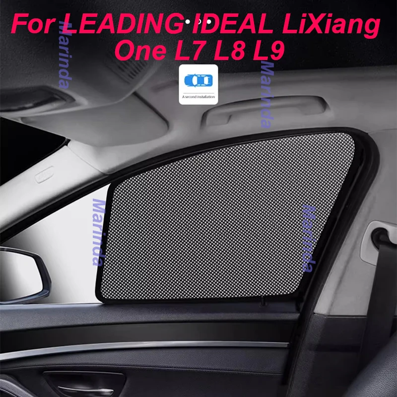 Car Window Windshield Sunshades Cover for LEADING IDEAL LiXiang L9 Net Yarn Sun Protection Exterior Accessories