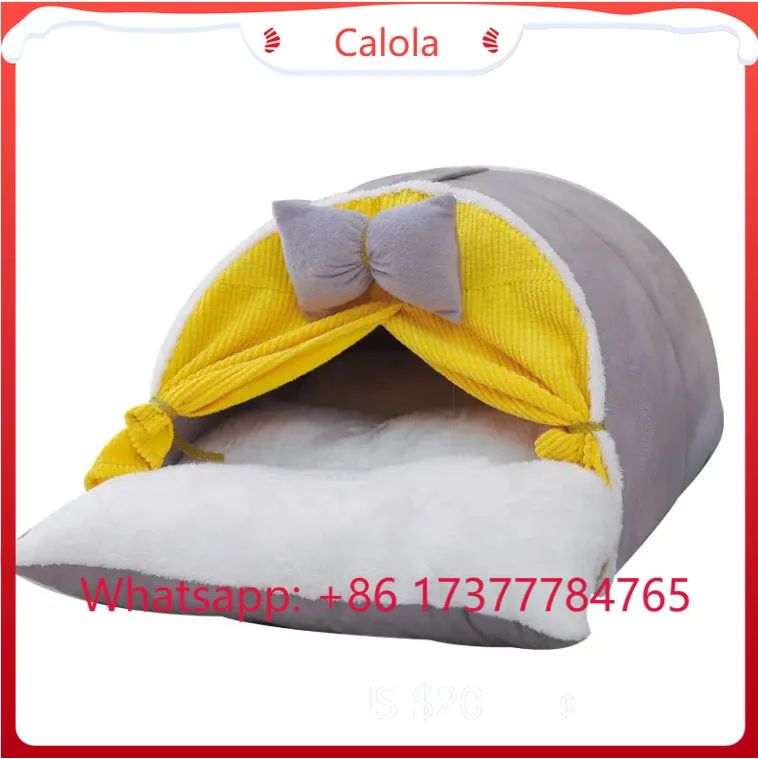Winter Warm Closed Cat House All Seasons Universal Kitten Bed Tent Cat Nest