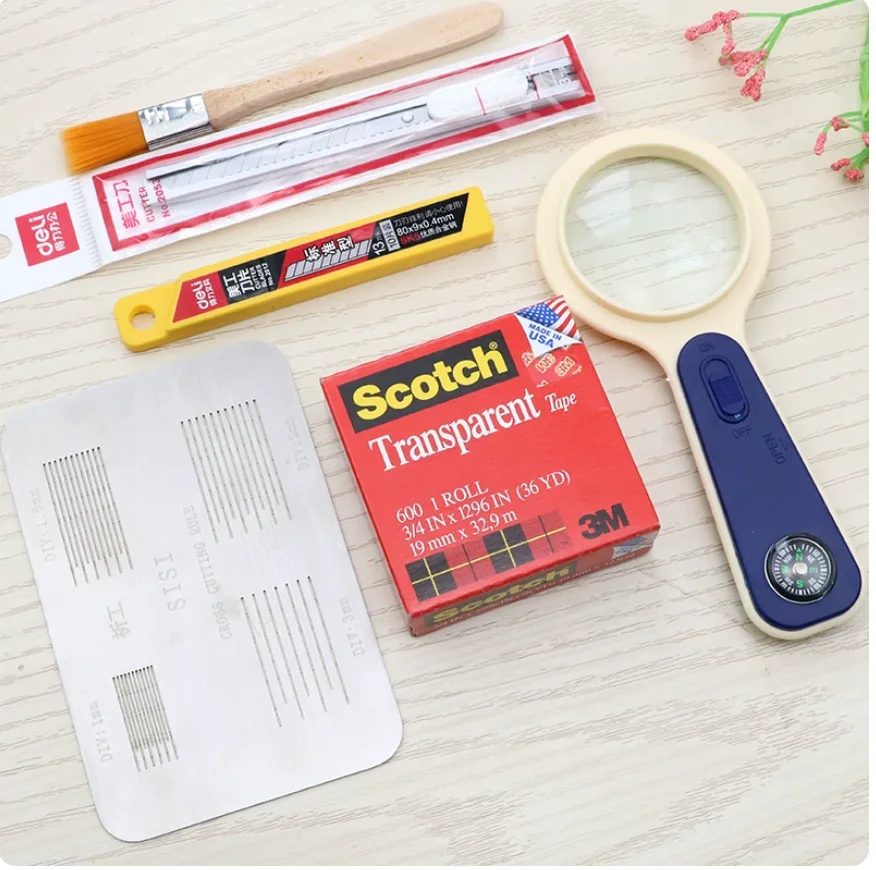 SISI Cross-Cut Tester Set Paint Film Adhesion Test Stainless Steel Board Coating Tester 1.0MM/1.5MM/2MM/3MM
