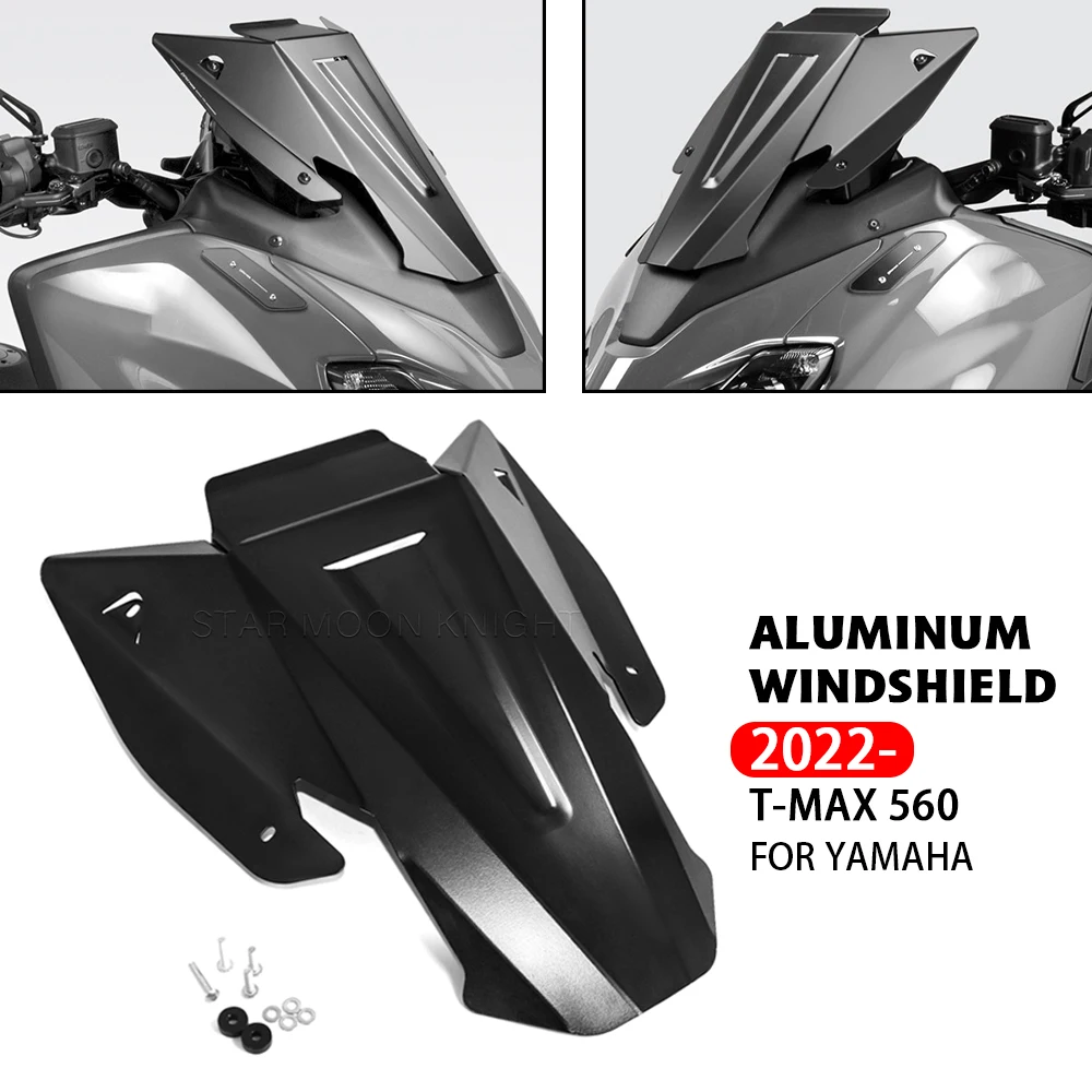 

For YAMAHA TMAX T-MAX 560 TMAX560 T-MAX560 2022 2023 - TECH MAX Motorcycle Windscreen Aluminum Windshield Wind Shield Deflector