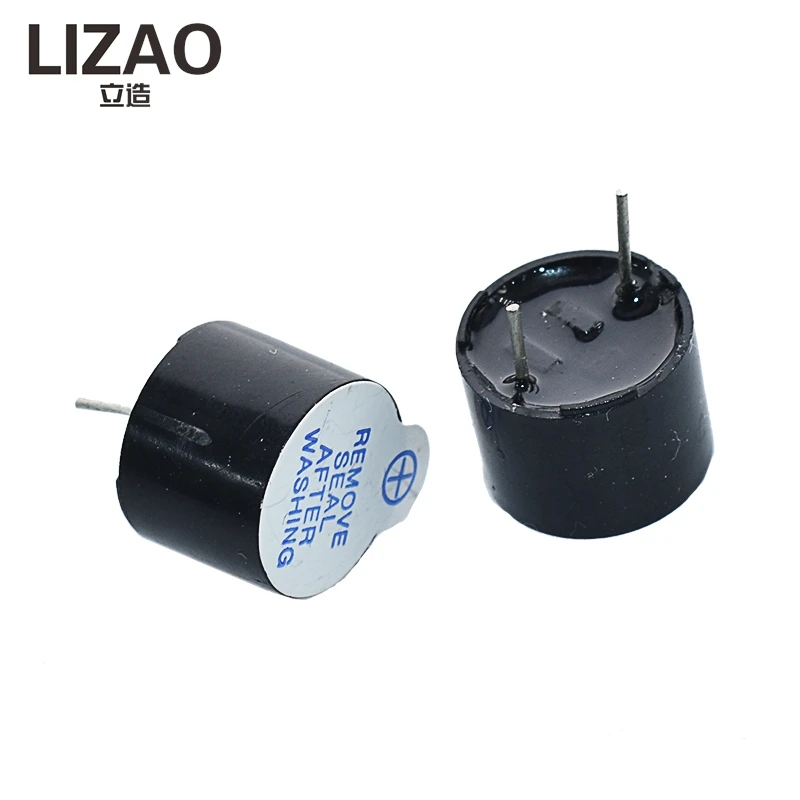 LIZAO 12mm 5V Magnetic Active Buzzer High Decibel Continuous Sound Alarm Piezo Buzzer for Computers