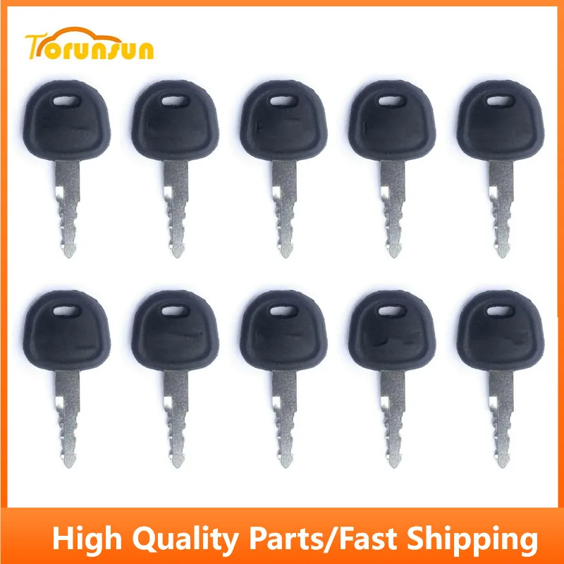 8pcs Ignition Key 21N4-10400K Fit Hyundai Several R Series Excavator Models