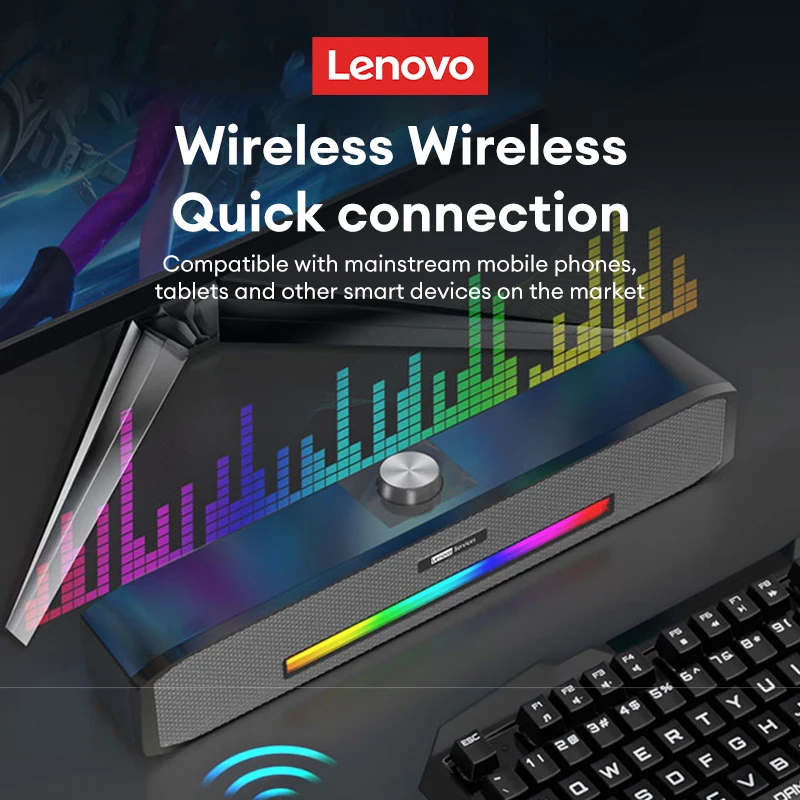 Lenovo B02 Drahtloser Bluetooth-Lautsprecher Heimkino-Soundsystem Computer Soundbar Subwoofer Stereo