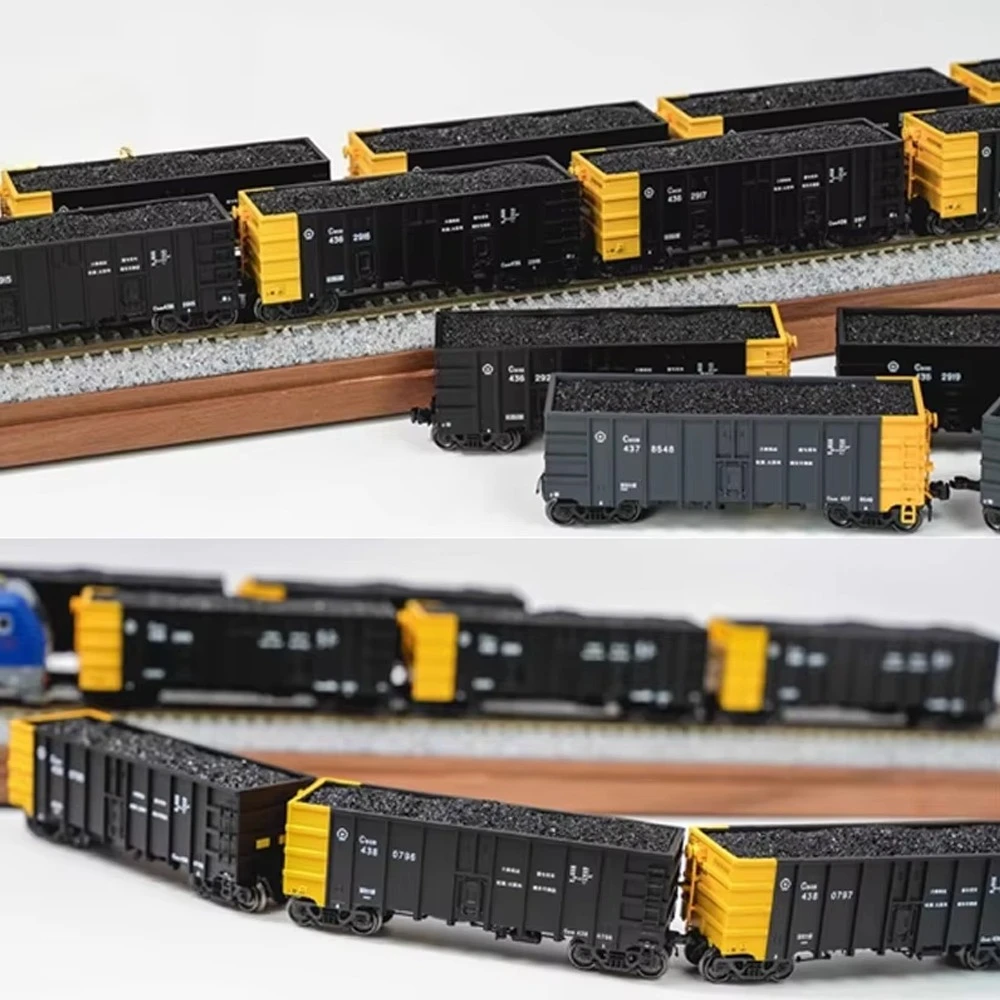 ChangMing N 1/160 C80B Open Top Wagon Model Set of 6 Multiple Versions Available Wagon Set Gift for Model Train Enthusiasts