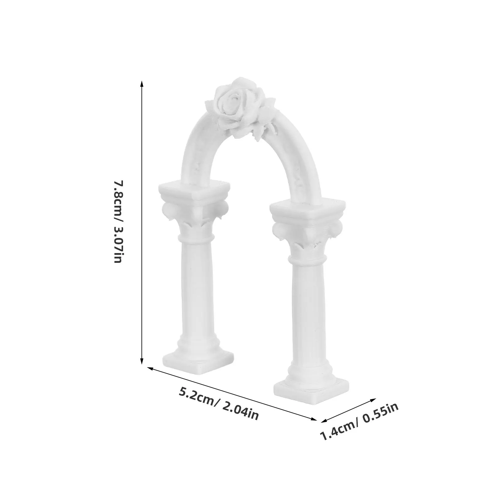 European Roman column arched door Miniature Arch Sculpture Archway model Tabletop Gaming Terrain Props Fairy Garden Pathway deco