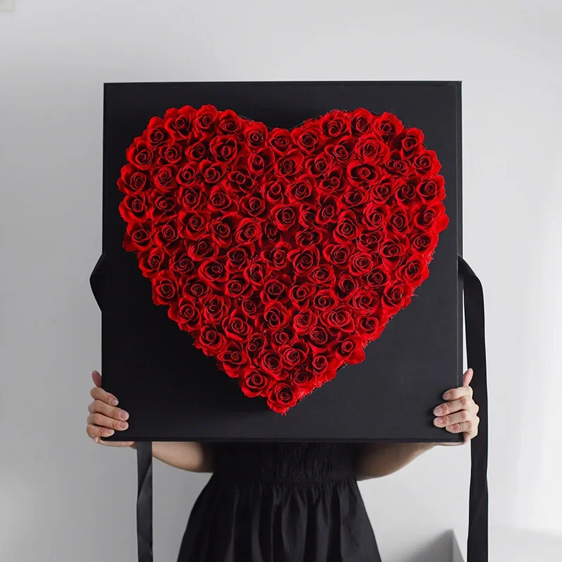 Eternal Flower Gift Box Seven Rainbows Love Qixi Festival Valentine's Day Birthday Gift 99 for Girlfriend