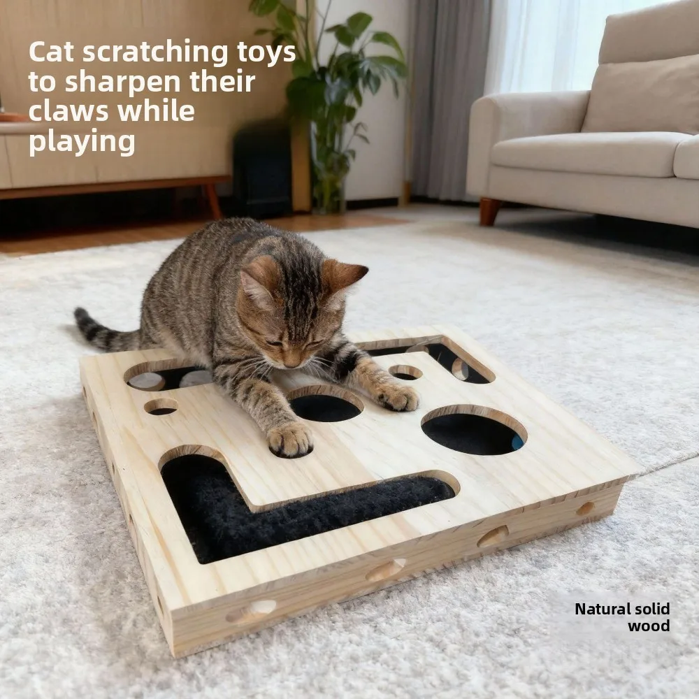 مع جرس الكرة القط صندوق ملف الأظافر الصنفرة داخل لعبة القط التفاعلية التفاعلية متاهة نفق القط الخدش المشاركات داخلي #2