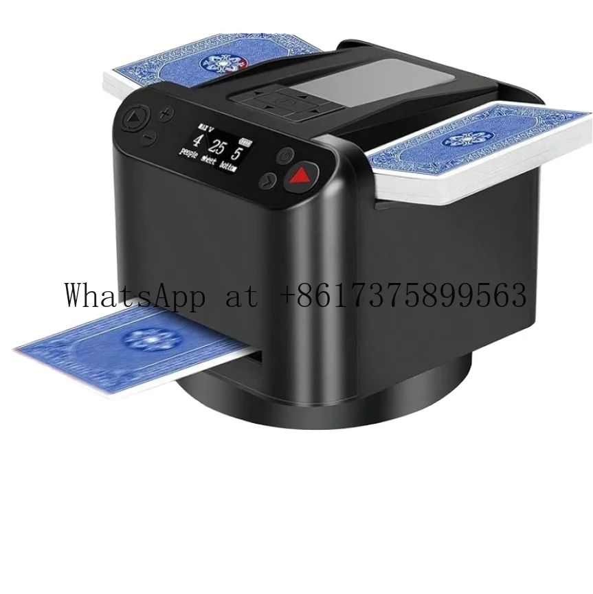 360 Degree Rotating Poker Automatic Shuffler Dealer Wireless Remote 2 Decks