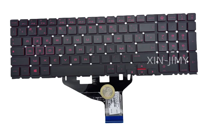 French Backlit Laptop Keyboard For HP OMEN 15-DC 15T-DC 15-DH TPN-Q211 C143 Red letter