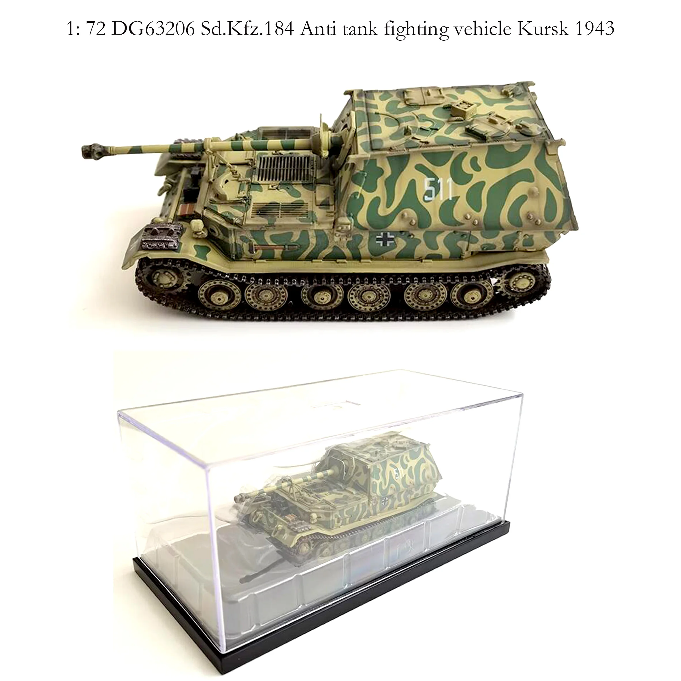 1: 72 DG63206 Sd.Kfz.184 Anti tank fighting vehicle  Kursk 1943  Finished product collection model