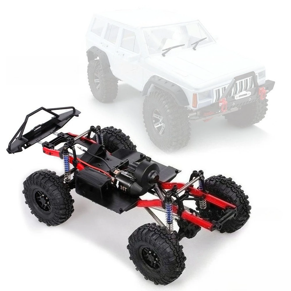 Aosta DIY RC Car A2X-313C neumático 275mm/10,8 pulgadas distancia entre ejes marco inferior 54035T motor 1/10 el mejor regalo para niños y adultos