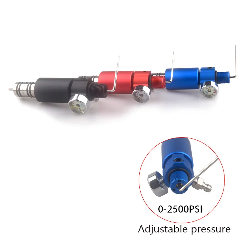 

HPA M18*1.5 Gas Cylinder Refill Quick Release Filling Adapter Valve Output 0 To 2500PSI Air Tank Connector 300BAR/4500PSI