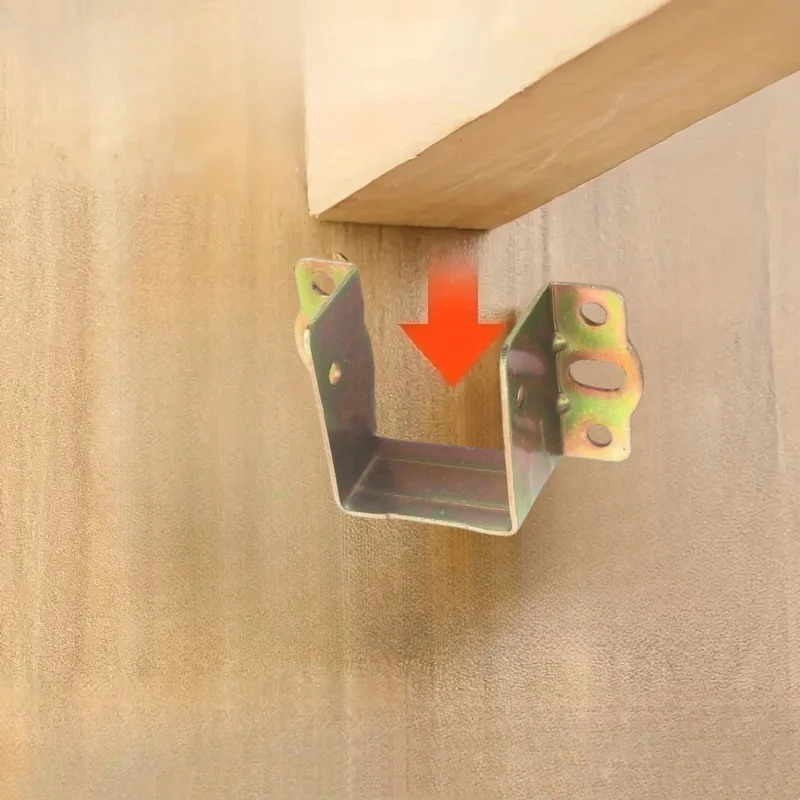 2/4/6pcs U-shaped bracket corner code suitable for bed support frame crossbeam bracket reinforcement hardware accessories