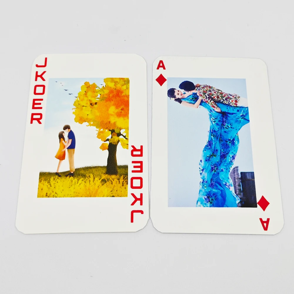 Free Shipping 10 Boxes/Lot Double Sides Printing Sublimation Blank Plastic Game Playing Cards For Traveling Home Festival Use