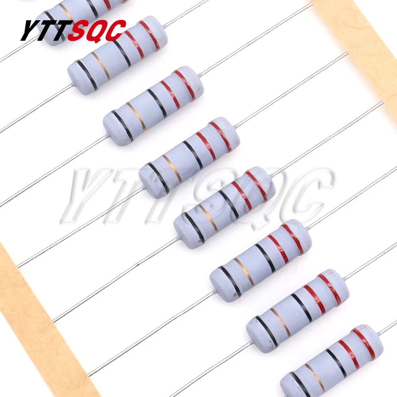 10pcs 3W 5% Wire Wound Resistor Fuse Winding Resistance 0.1R 0.1 0.15 0.22 0.33 0.47 0.5 1 2.2 4.7 6.8 10 22 33 47 51 68 100 ohm