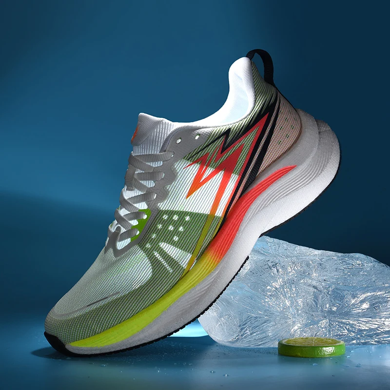 

Running Shoes Flat Popcorn Soft Sole Rebound Carbon-Free Plate Ultra-Light Shock-Absorbing Breathable Fashionable Sports Running