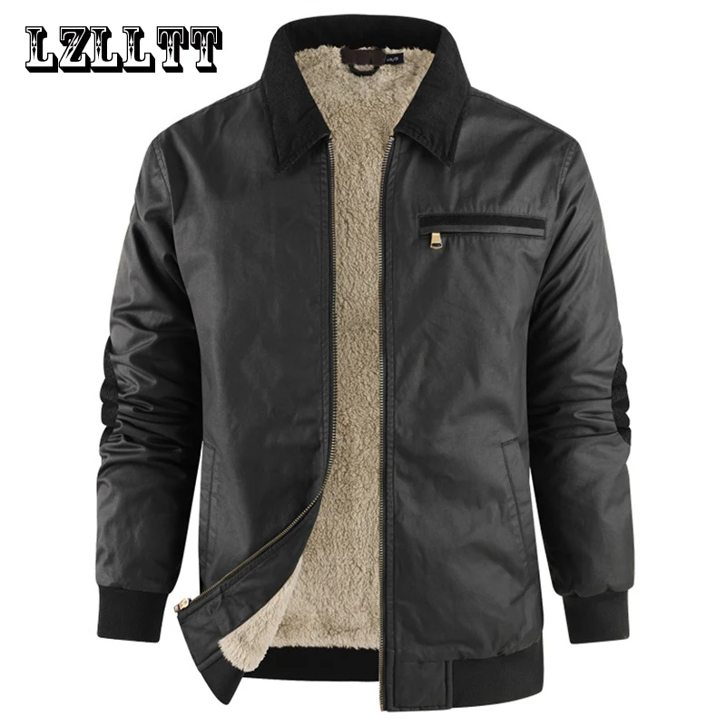Winter Men Cotton Jackes Coat Men Autumn Warm Bomber Jacket Parkas Man Outdoor Fashion Casual Coat Stand Slim Jacket Male LZLLTT