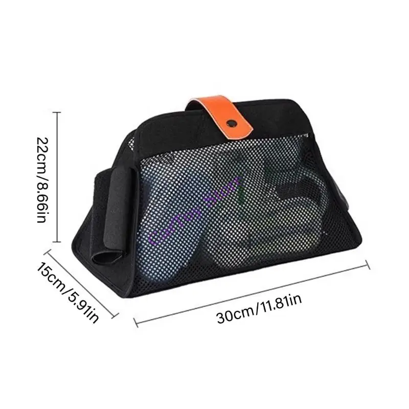 Cestino portaoggetti pieghevole per passeggini Borsa portaoggetti in tessuto Oxford resistente agli strappi per genitori sotto